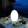 Dekorative Objekte Figuren LED Nachtlichter USB wiederaufladbar Eiform RGB Pat Licht Baby Füttern Schlafen Augenschutz Lampe Outdoor Bar Dekor Tischlampe 230703