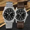 Altri orologi San Martin 37mm Pilot Watch RONDA 6004 Movimento al quarzo Orologio da polso da uomo stile militare semplice alla moda 20 Bar Luminous Relojes 230703