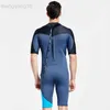 Mute Mute stagne SBART 2mm Neoprene Muta Costumi da bagno Uomo Manica corta Patchwork Costume da bagno Scuba Diving Suit One Piece Surf Medusa Muta HKD230704