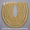 Wholesale Hip Hop Jewelry 20Mm 10K Gold Sier Custom Solid Miami Cuban Link Chain Necklace For Men