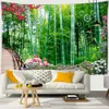 Tapissries Dome Cameras Moon at Sea Tapestry Cherry Blossom Forest Path Wall Hanging Tapestry Home Decor Polyester Table Cover Night Tapestry R230714