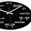 Wandklokken Acryl Math Wall Clock Fashion Not Ticking Mute Wall Clock Moderne ontwerpvergelijking voor Home Office School Watch1 Z230705