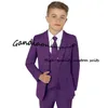 Costumes garçon costume 3 pièces Slim Fit enfants smoking formel Blazer gilet pantalon ensemble mariage enfants 2-16 ans vêtements sur mesureHKD230704