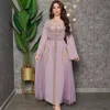 Ubranie etniczne Abaya Diamenty muzułmańskie eleganckie kobiety sukienki kaftan marokańska Dubai Kaftan suknia wieczorna Eid Mubarak Jalabiya vestidos 230705