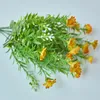 Decorative Flowers Artificial Silk Daisy Fake Chamomile Plant Outdoor Stamen Small For Wedding Home Table Country Decoration