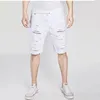 Herrshorts Herr Denim Chino Mode Shorts Tvättade denim Pojke Skinny Runway Short Herr Jeans Shorts Homme Destroyed Ripped Jeans 230704