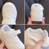 Sneakers Kruleepo Children School Solid White Casual Shoes for Baby Boys Kids Girls PU Leather Antiskid Bottom Breathable Sports Sneakers 230705
