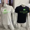 2023 Tees spring and summer new high end loose version green letter printing fashion casual round neck short sleeved minibus T shirt Asian size XXXXXL