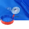 Cachorro dobrável para cães de plástico duro de plástico dura banheira portátil Pets Dogs Cats Wading Pool para interno e externo