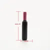 Empty Black Plastic Lipgloss Bottle with Colored Cap, Wine Shape Creative Portable Lip Gloss Tube, Lipstick Tube F3645 Sctio