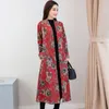 Trenchs pour femmes Style chinois Plus velours épais chaud coton manteau femmes veste d'hiver 2023 ethnique rembourré vêtements femmes