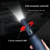 Paraplu Zaklamp LED Volautomatische Paraplu voor Vrouwen Man Draaibare Ingebouwde Led Light Paraplu winddichte Paraplu Botten R230705
