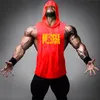 Men s Tank Tops Brand Summer Fitness Stringer Hoodies Muscle Shirt Bodybuilding Clothing Gym Top Mens Sporting Sleeveless shirts 230704