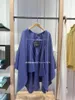 Capes pour femmes Colombo Spring et été Cashmere Silk Coat One Taille Purple