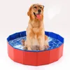 Foldable Dog Pool Collapsible Hard Plastic Dog Swimming Pool Portable Bath Tub for Pets Dogs and Cats Pet Wading Pool for Indoor and Outdoor