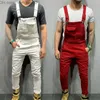 Men's Jeans UK Mens Fashion Denim Dungaree Bib Overalls Jumpsuits Moto Biker Jeans Pants Trousers 2019 New Z230707