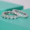 Met Kant Stenen COSYA 3 5 MM Volledige Rij Ringen Voor Vrouwen 925 Sterling Zilveren Diamanten Ring Bruids Bruiloft engagement Fijne Sieraden 230704