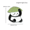 Kreskówka panda broszka śliczna upominek na przyjęcie zwierząt odznaka ze stopu tornister piórnik materiały dekoracyjne