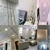 Curtains 1 Roll 5m Mirror Stainless Steel Plane Decorative Line Gold Wall Sticker Home Tv Background Selfadhesive Ceiling Edging Strip