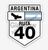 ملصقات السيارات الأرجنتين روتا 40 ملصق سيارة ملصق سالتا Cafayate الطريق 40 غطاء مقاوم للماء الخدوش خدوش واقي من الشمس ديكور X0705