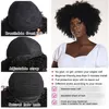 Afro Kinky Kıvırcık Peruk Tam Makine Ucuz Peruk Balck Kadınlar İçin Gluoness İnsan Saç Perukları Remy Brezilya Kısa İnsan Peruk