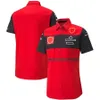 T-shirt de course Formule 1 Nouveau t-shirt de pilote de pilote F1 Red Team F1 Fans Racer Polo Casual Polo T-shirt à manches longues Summer