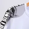 Kreativa sommar-T-shirt herrbandskalle med personlighetstryck i hiphop-stil med rund hals och bekväm ventilerande topp för män i ren bomull