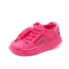 Sneakers Kinderen Mesh Sneakers Zomer Kindermode Jongens Ademende Loopschoenen Holle Meisjes Veelzijdige Effen Roze Schoolschoenen 230705