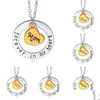 Pendant Necklaces In My Heart For Women Family Member Grandpa Grandma Mom Dad Daughter Son Love Chains Fashion Jewelry Drop Delivery Dh2Fh