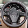 Steering Wheel Covers GNUPME DIY Artificial Leather Steering Cover Black Car Steering Wheel Cover for Old Mazda 3 Mazda 5 Mazda 6 Pentium B70 x0705