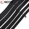 Bags Meetee 10meters 210cm Black Polyester Webbing Band Backpack Strap Pet Collar Tape Belt Diy Outdoor Bag Garment Sewing Accessory