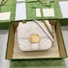 Marmont Premium Tote Envelope Sags Вечерние стеганые роскошные дизайнерские сумки женская мода мода мода ручной сумки подлинные кожа