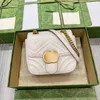 Marmont premium Borse a busta Tote Borsa da sera trapuntata di lusso Borsa da donna alla moda Borse a mano da donna Portafogli in vera pelle Cross Body da uomo Pochette ascellare