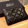 Klassisk Premium bokstäver läder Diamantväska korthållare Kvinna Man Designer väska Slät mynt Nyckelväska spänne multi-kort väska