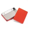 Gift Wrap Tin Box Rectangle Matte Brushed Tinplate Beauty Tool Packaging Dentist's Oral Storage Portable Tea Can