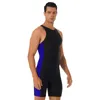 Zwemkleding voor heren Zomer herenzwempak mouwloos korte broek met rits aan de voorkant Triatlon strandpak 230705