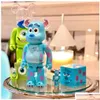 Action Toy Figure 400 Bearbrick Pvc Figure Cosplay One Big Eye Sley Collezioni Bearbricklys 28Cm Giunti Suoni Dhnpb Drop Delive Dhqte