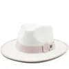 New Felt Cap Men's Trendy Top Hat Classic Gentleman Retro Women Faux Wool Fedora Hat Vintage Gangster Trilby Elegant Jazz Caps