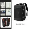 Backpack 39L Expandable Multifunctional Travel Pack Unisex 15.6 Inch Laptop Waterproof Student For Trip USB Charge Luggage