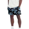 Herren Shorts Sommer Tasche Lose Mode Lässig Blumendruck Flache Vorderseite Kurz