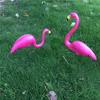 Garden Decorations 1 pair Realistic Large Pink And Red Flamingo Decoration Lawn Figurine Yard Grassland Party Art Ornament Home Craft 230704