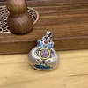 Colares com Pingente Karloch Prata Cloisonne China-Chic Lucky Pisces Longo Masculino