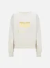 Autumn new round neck letter reflective long sleeve shirt fashion trend all wear printed pullover loose hoodie blouse