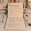 Carnet de notes carré sous-style Simple livre manuel à carreaux Journal de l'étudiant Journal de livre blanc Super épais