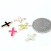 Pendant Necklaces 6 Colors Enamel Cross Jesus Pendants 10Pcs/Lot Crucifix Charms Fashion Jewelry Diy Accessories For Bracelets Neckl Dh4R0