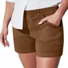 Szorty damskie Chic Lady Solid Color Casual Dopasowane krótkie spodnie Miękkie sportowe ubrania damskie