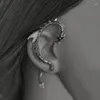 Backs Orecchini Punk Dragon Cuff Ear Climber Cartilagine Crawler Gothic Piercing Wrap Cool