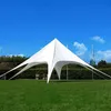 Personalizza la tenda a baldacchino per feste con parasole a forma di stella nera doppia in poliestere 600D