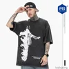 FG Men's Wear Printemps Été 2023 Nouvelle marque de mode Hip Hop Rap Album Heroes and Villains T-shirts à manches courtes imprimés pour hommes et femmes