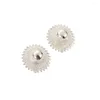 Stud Earrings Ethiopian Silver Color African Simple Style For Women Trendy Wedding Vintage Jewelry
